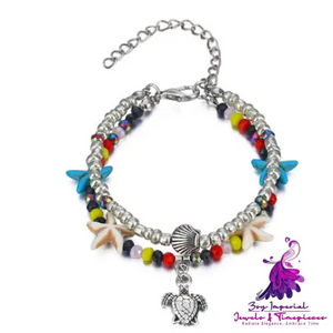 Conch Mizhu Turtle Anklet