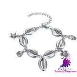 Conch Mizhu Turtle Anklet