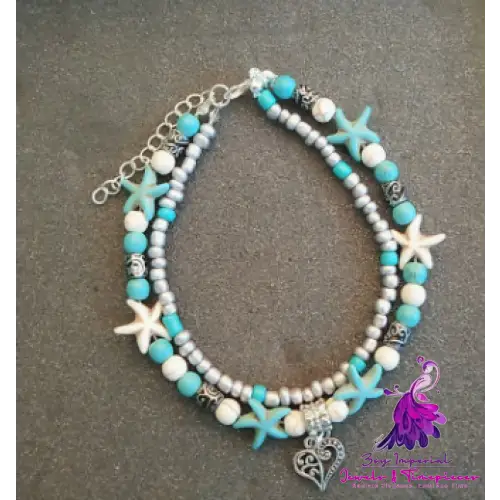 Conch Mizhu Turtle Anklet