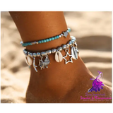 Conch Mizhu Turtle Anklet