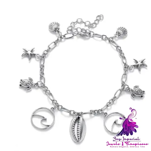 Conch Mizhu Turtle Anklet