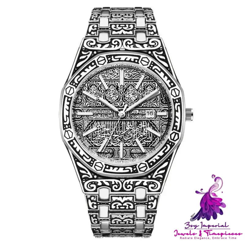 Engraved Antique Fashion Men’s Watch