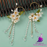 Women’s Retro Tassel Narcissus Antique Style Earrings