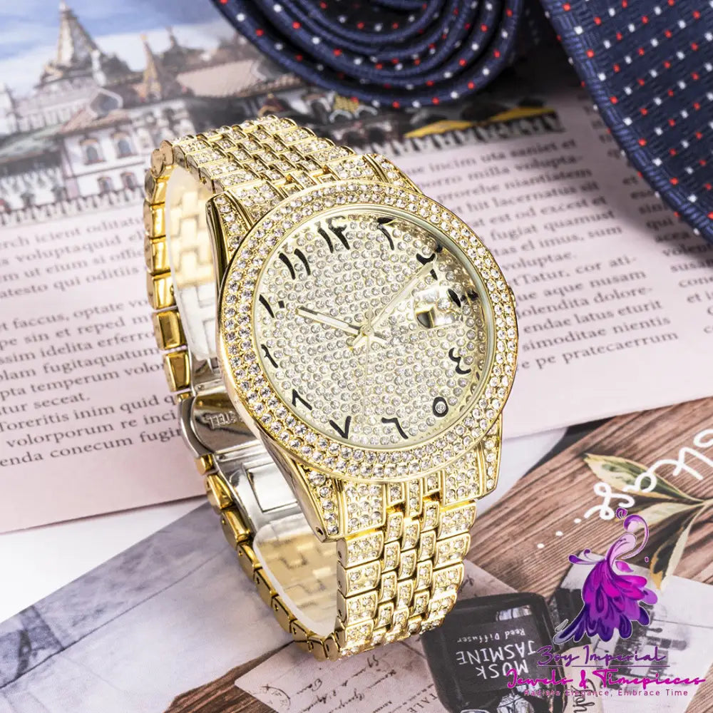 Full Diamond Star Quartz Watch