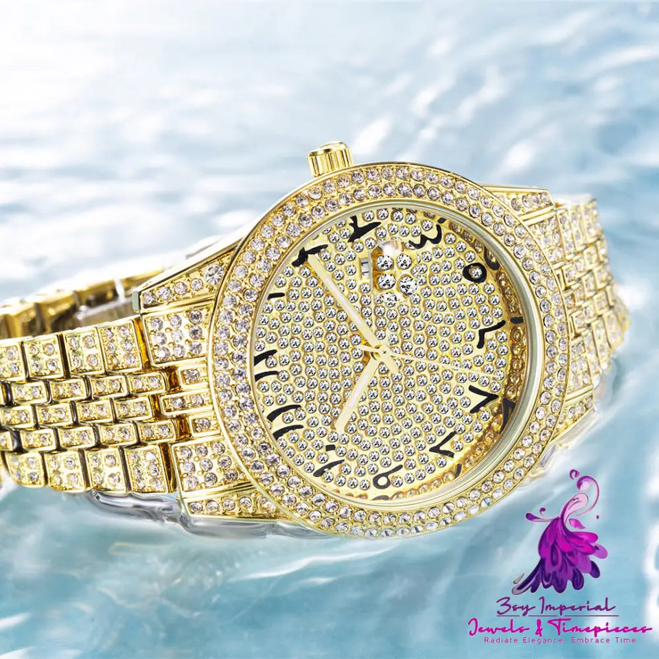 Full Diamond Star Quartz Watch