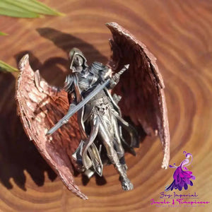 Scarlet Wing Sword Archangel Pendant