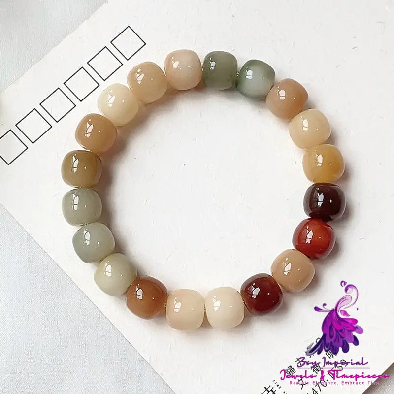 White Jade Bodhi Fashion Bracelet for Men