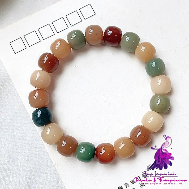 White Jade Bodhi Fashion Bracelet for Men