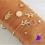 Arrow Leaf Five Piece Bracelet