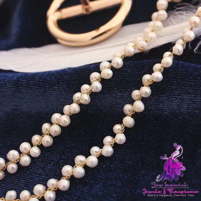 Hand-woven Pearl Necklace