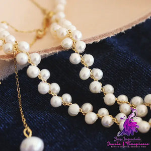 Hand-woven Pearl Necklace