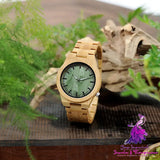 Artistic Retro Wooden Men’s Japanese And Korean Watch