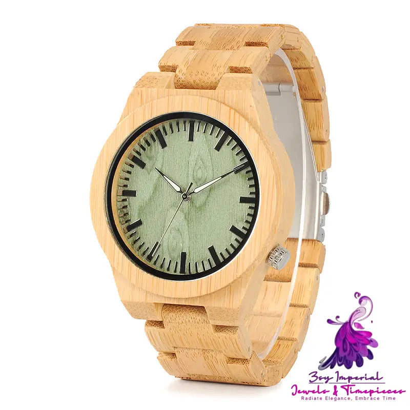 Artistic Retro Wooden Men’s Japanese And Korean Watch