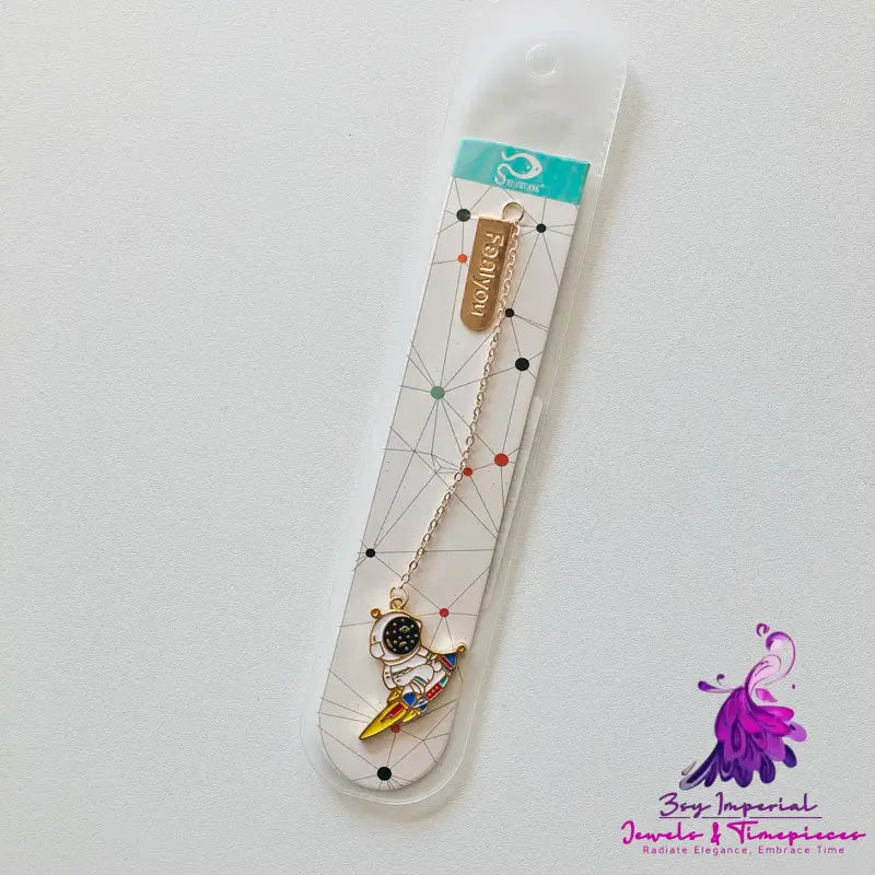 Science Fiction Astronaut Bookmark Cartoon Stationery