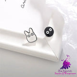 Cartoon Asymmetric Funny Earrings