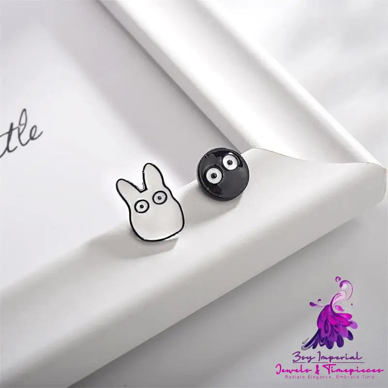 Cartoon Asymmetric Funny Earrings