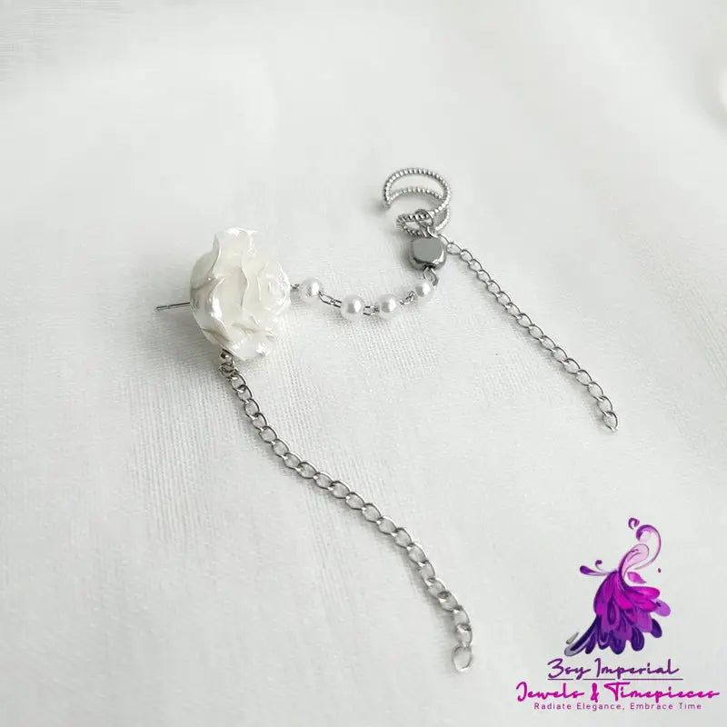 Asymmetric Floral Earrings