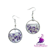 Creative Round Atmospheric Floral Earrings Personality