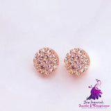 Atmospheric Round Diamond Earrings