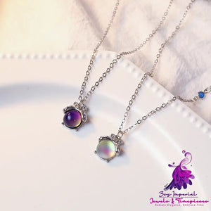 Color Changing Aurora Pendant Necklace