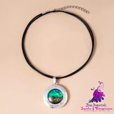 Aurora Mountain Locket Necklace