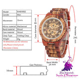 Bamboo Wood Creative Gear Mechanical Watch