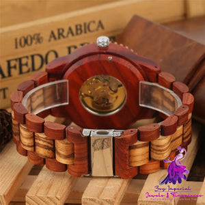 Bamboo Wood Creative Gear Mechanical Watch