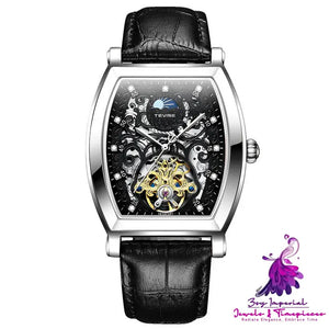 Hollow Automatic Mechanical Belt Watch