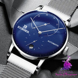 Business Fashion Curved Glass Automatic Mechanical Men’s