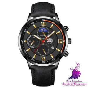 Leather Belt Fashion Automatic Quartz Watch