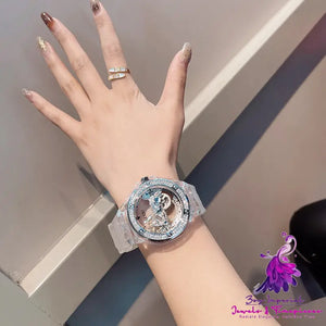 Ladies Fashion Automatic Skeleton Mechanical Watch