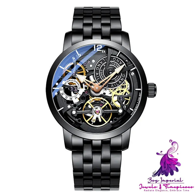 Mechanical Automatic Hollow Waterproof Watch