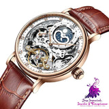 KINYUED Genuine Automatic Leather Men’s Watch