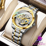 Double-sided Skeleton Automatic Machine Watch