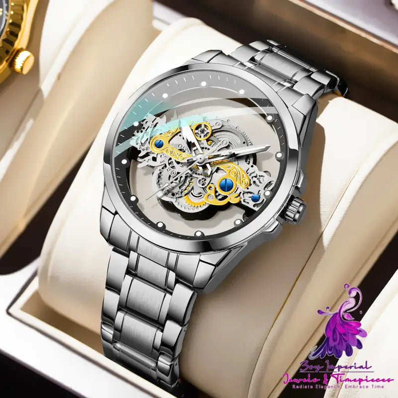 Double-sided Skeleton Automatic Machine Watch