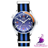 Luminous Classic Canvas Belt Men’s Mechanical Watch