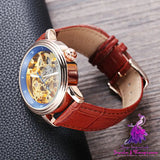 Transparent Hollowed Out Women’s Automatic Watch