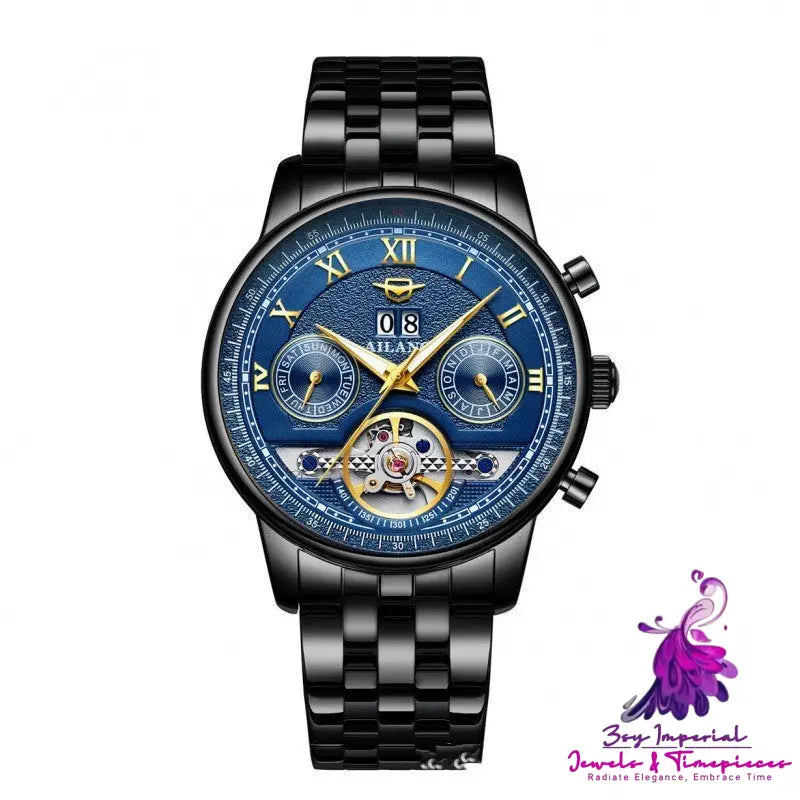 Automatic Mechanical Sun Moon Stars Men’s Watch