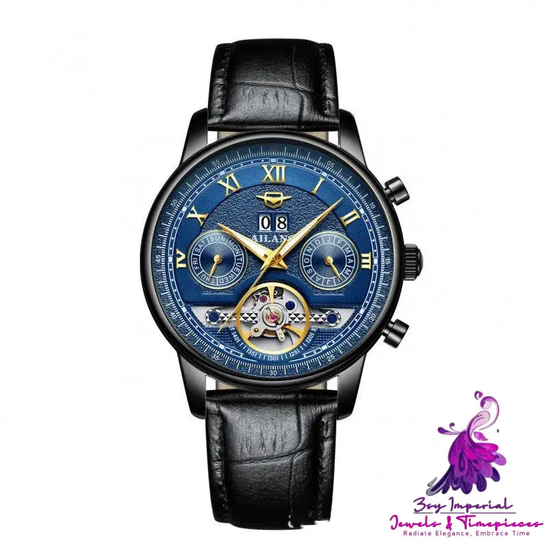 Automatic Mechanical Sun Moon Stars Men’s Watch