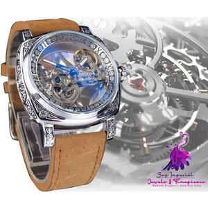 Automatic Mechanical Watch with Hollow Design