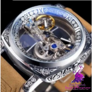 Automatic Mechanical Watch with Hollow Design