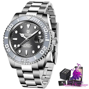 Waterproof Stainless Steel Automatic Mechanical Watch for