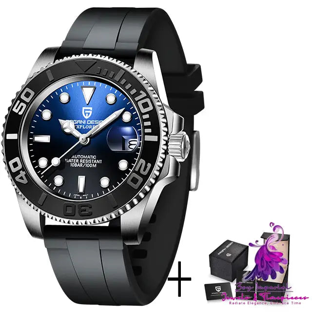 Waterproof Stainless Steel Automatic Mechanical Watch for