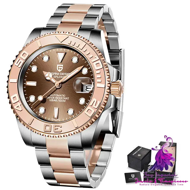 Waterproof Stainless Steel Automatic Mechanical Watch for