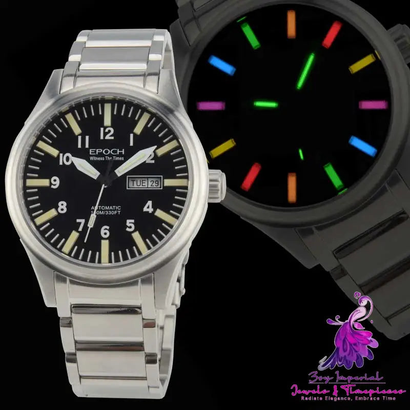 Rainbow Light Tube Automatic Mechanical Watch