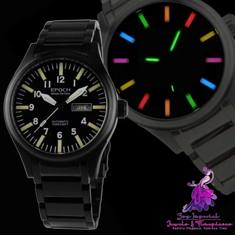 Rainbow Light Tube Automatic Mechanical Watch