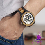 Wooden Automatic Mechanical Watch