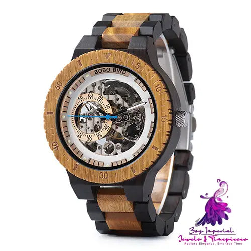 Wooden Automatic Mechanical Watch