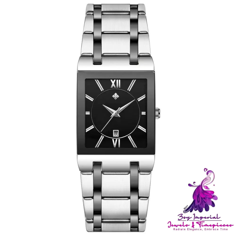 Square Men’s Steel Belt Quartz Watch