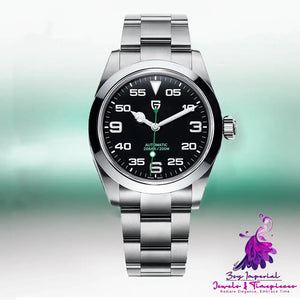 Stainless Steel Automatic Mechanical Watch for Men